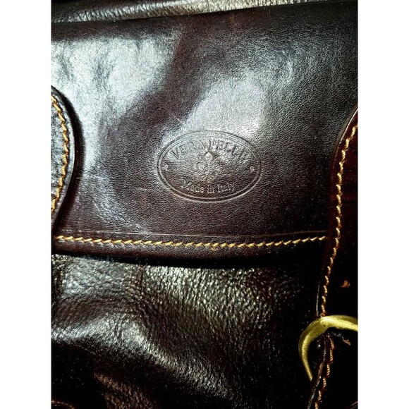 Vera Pelle Italian Brown Leather Backpack main image 6